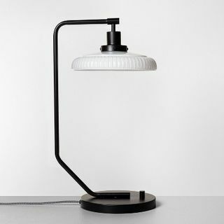 Svart bordslampa