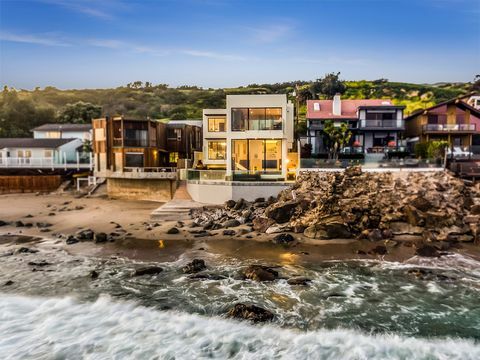 Barry Manilows tidigare strandhus i Malibu, Los Angeles, Kalifornien är till salu