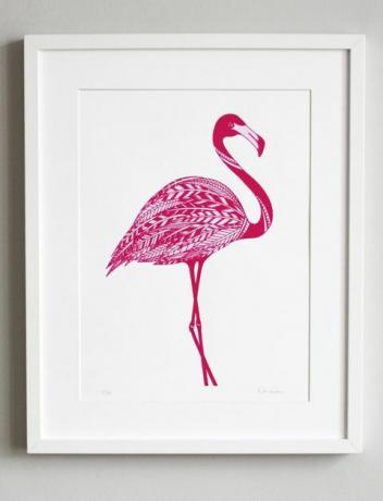 Pink Flamingo av Kath Edwards, Artfinder