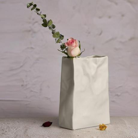 Crinkle Paper Bag Vase