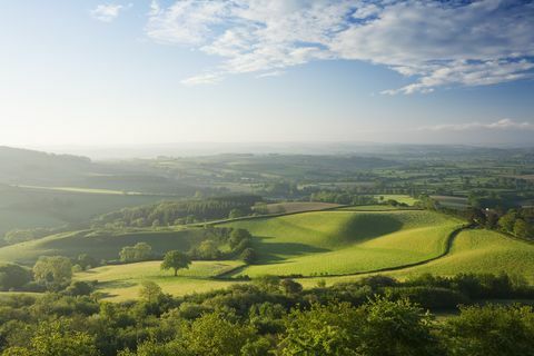 marshwood vale från pilsdon pen dorset england uk